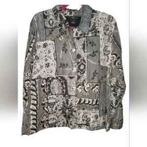 IOS gray  beaded Jack with sequin sharp looking